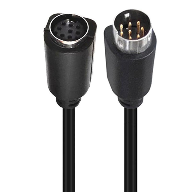 Seadream Mini Din 8 Pin Male to Female Extension Cable Mini Din 8 Core Audio/Video Extension Cable (6FT) - Image 1